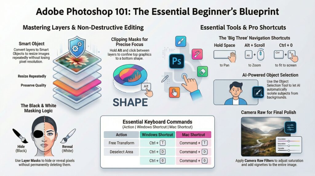 Learn Adobe Photoshop in 43 Minutes (2026)